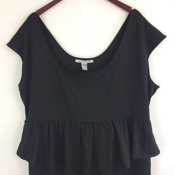 American Rag Black Peplum Dress - 3X - Picture 4 of 5